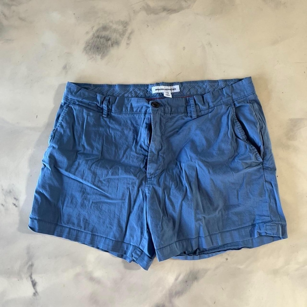 Preppy Vacation Lightweight Blue Denim Shorts Men's 36